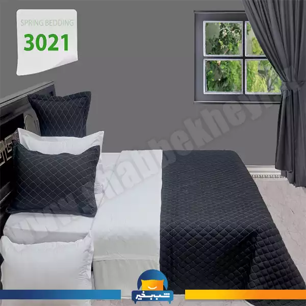 فروشگاه شب بخیر - four-seasons-white-and-black-quilt-set-code-3021