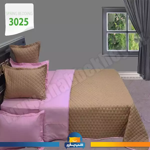 فروشگاه شب بخیر - sausage-and-brown-four-season-quilt-set-code-3025