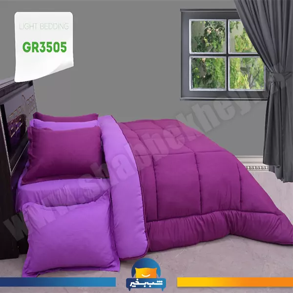 فروشگاه شب بخیر - ست-لحاف-بنفش-کد-3505